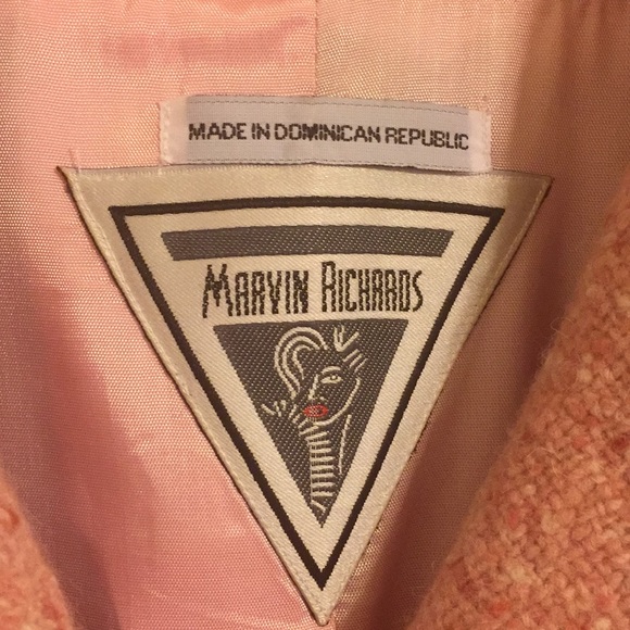 🎀 NWOT Pink Tweed Wool Coat Size= Medium or 8 - Picture 6 of 8